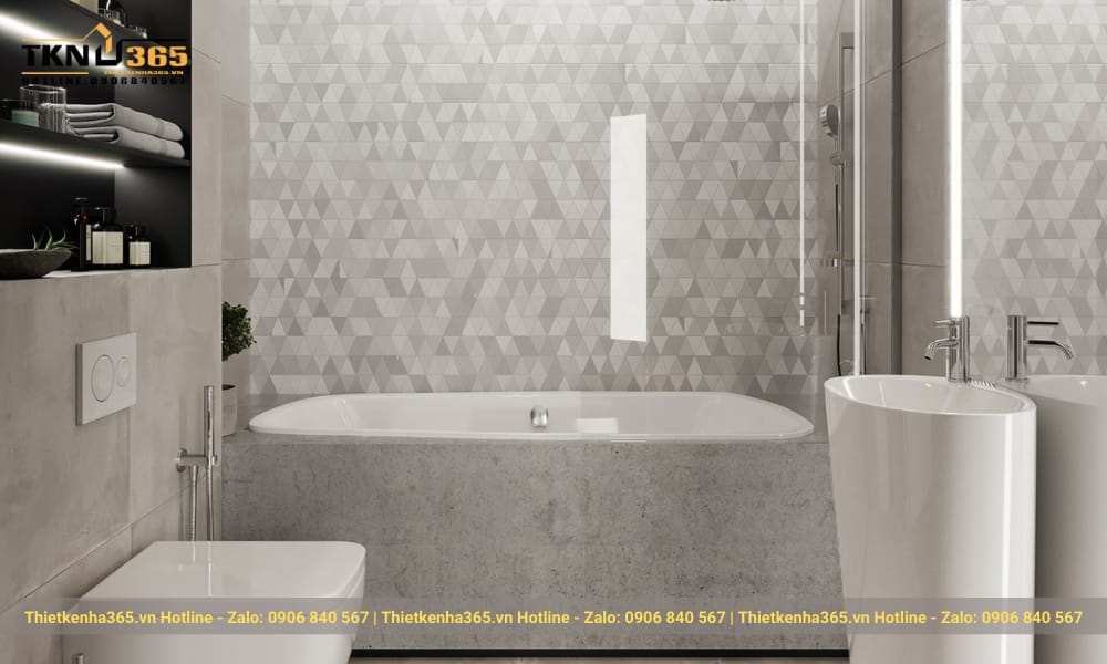 Không gian nhà tắm hiện đại và tinh tế.