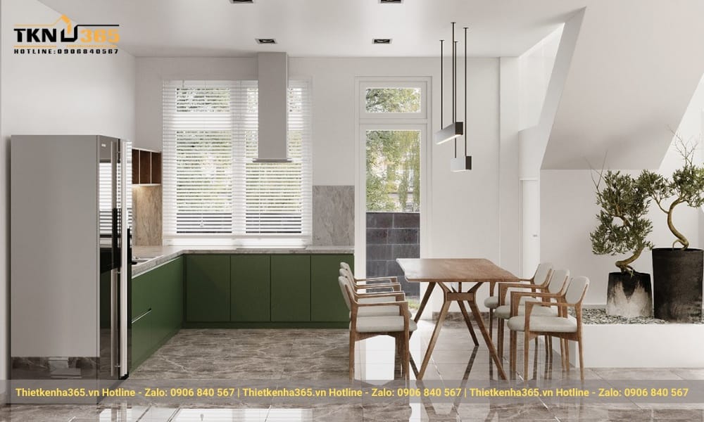 Ánh sáng trong phong cách tối giản trong nội thất không quá chói mắt.