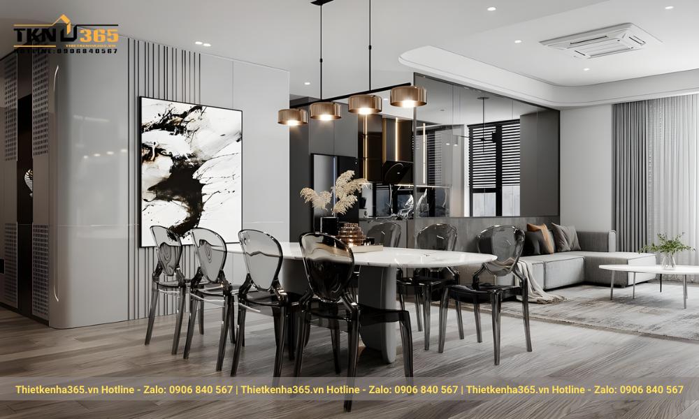 mẫu trang trí nội thất phòng ăn