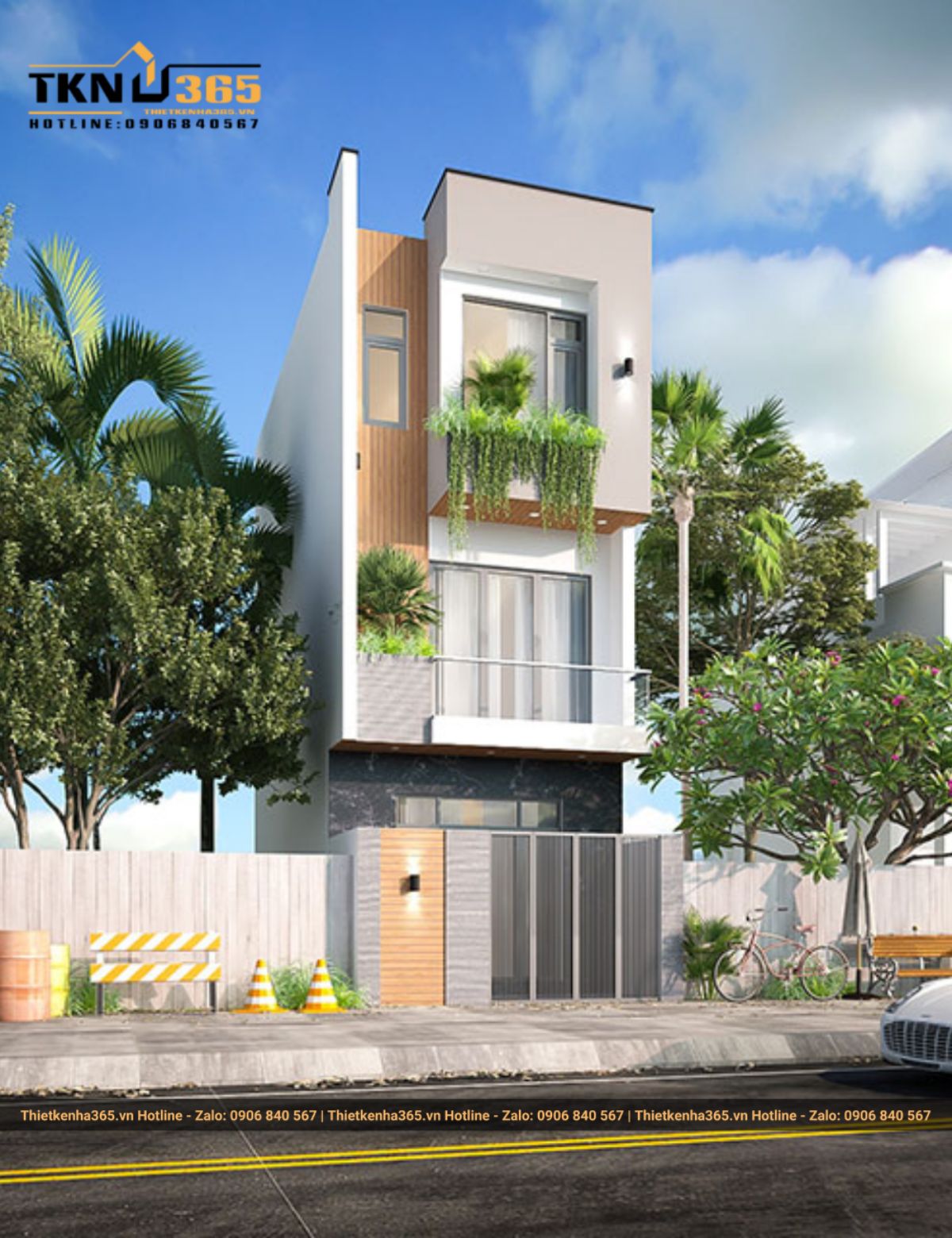 Mẫu nhà mặt tiền ống 4m 80m2 đơn giản