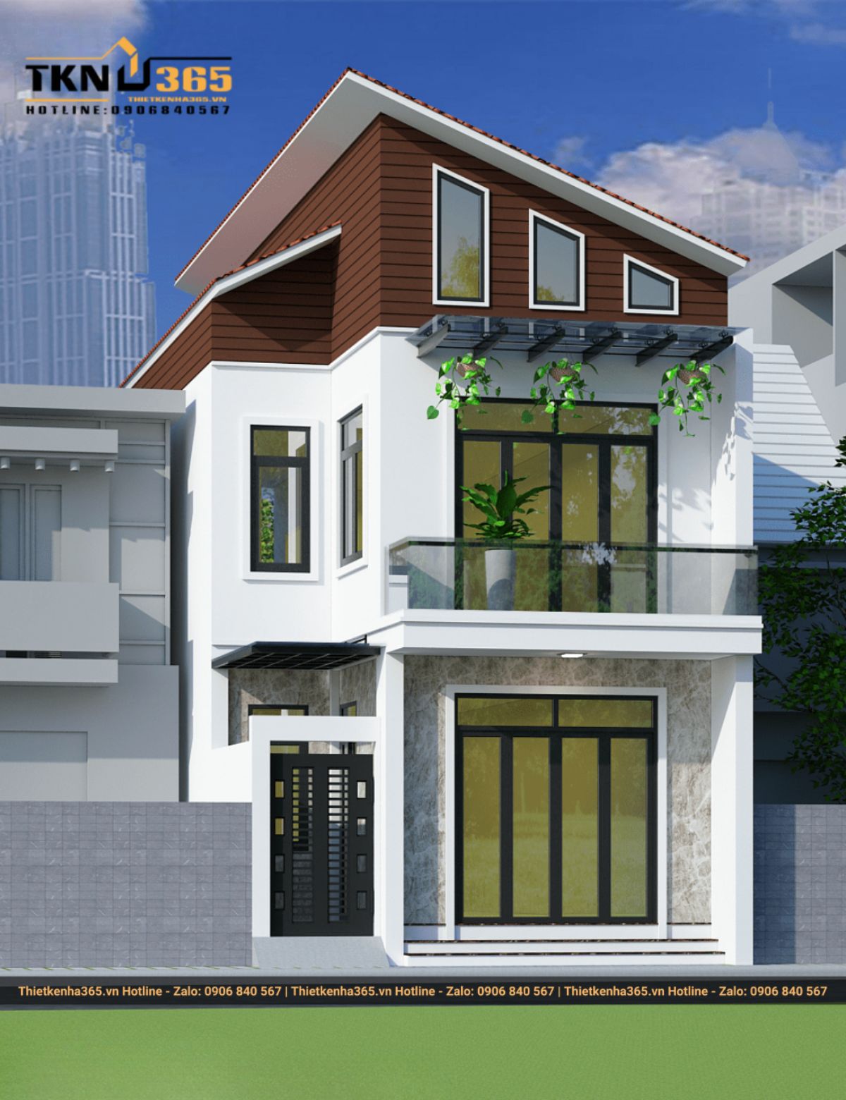 Mẫu nhà 4x10m 2 tầng