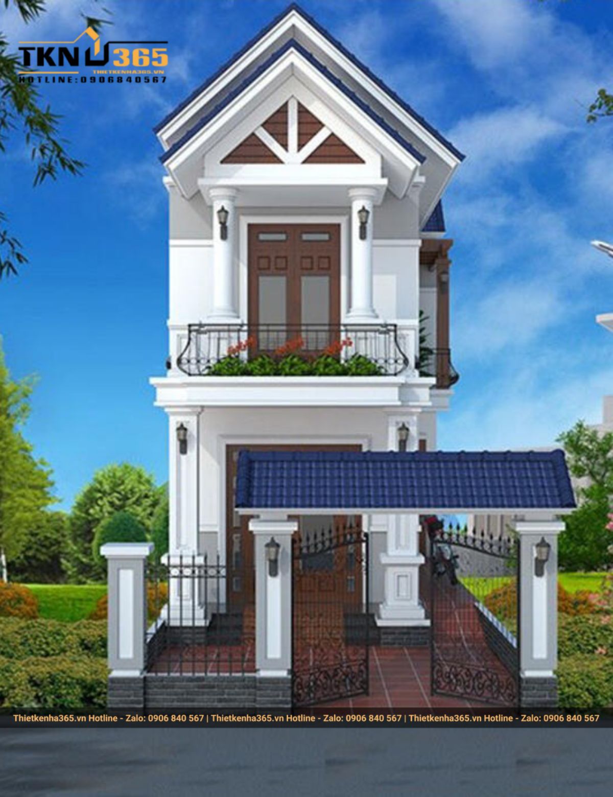 Mẫu nhà 4x10m 2 tầng