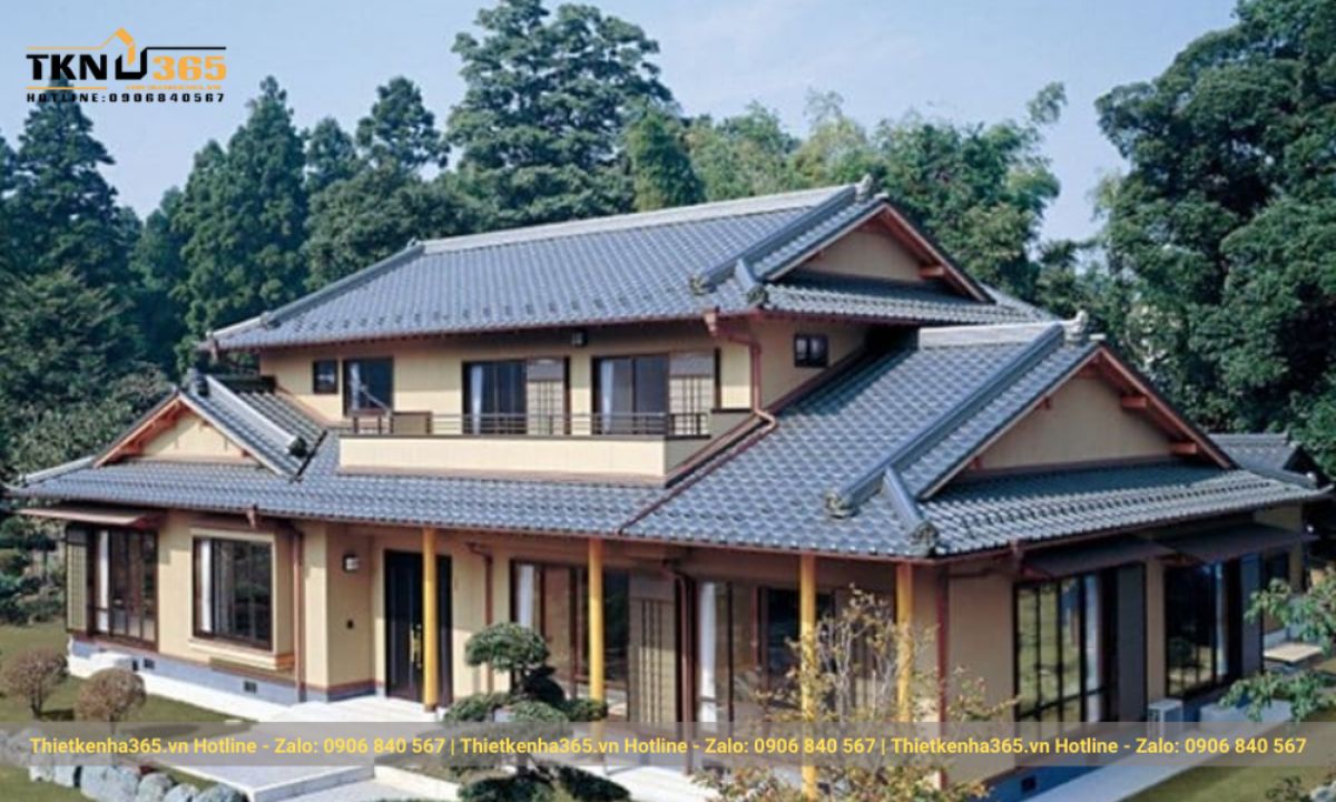 Mẫu nhà mái ngói 1 tầng đẹp