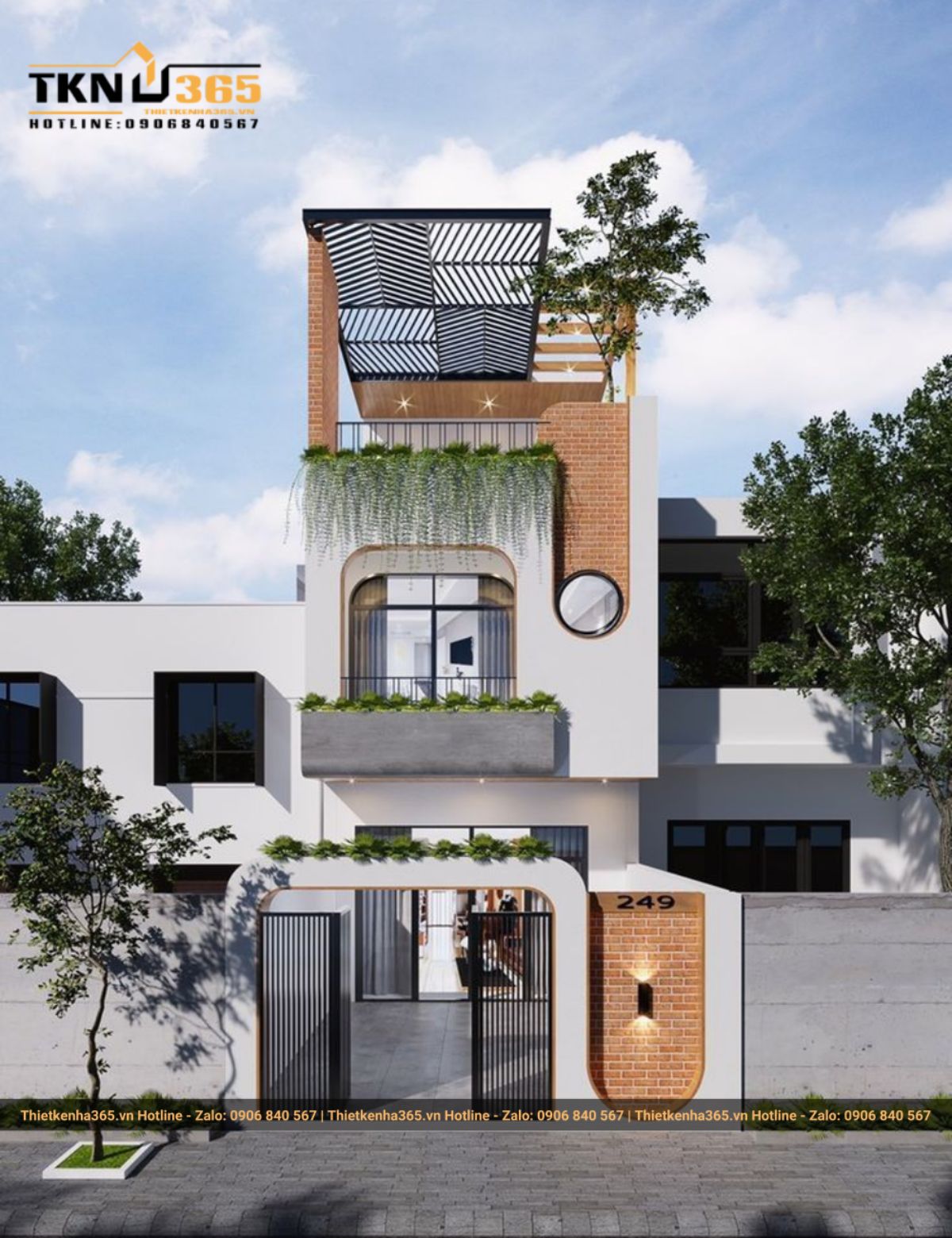 Mẫu thiết kế nhà 6mx7 3 tầng