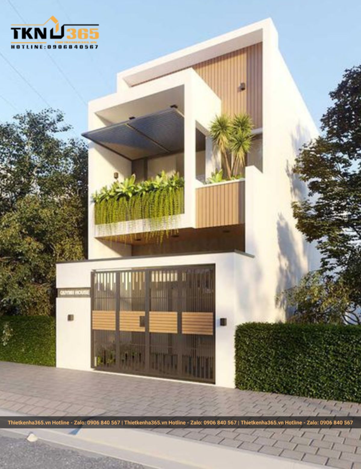 Mẫu thiết kế nhà phố 6x7m