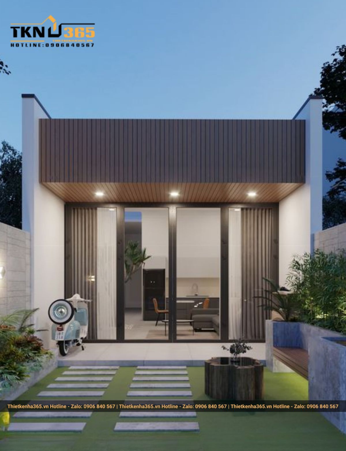 mẫu thiết kế nhà 6x7m cấp 4