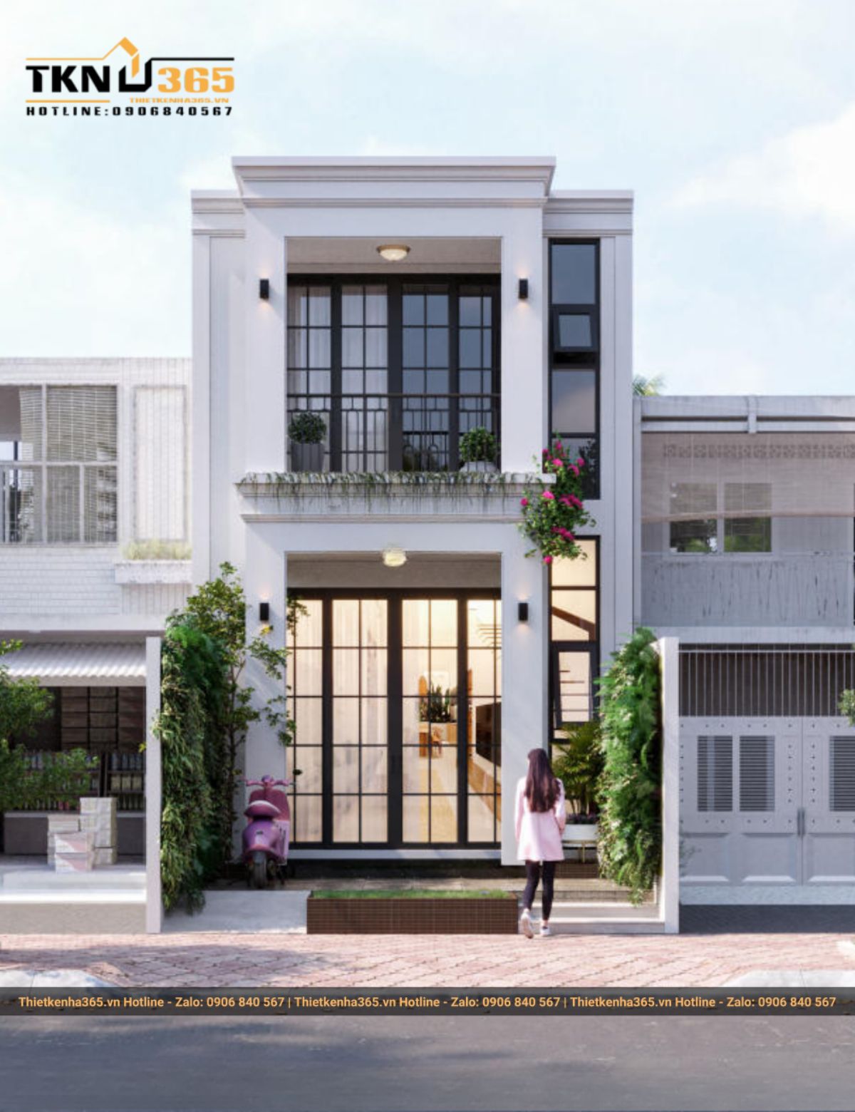 nhà mặt tiền 6m 2 tầng