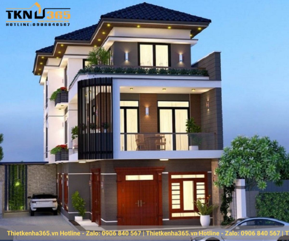 Thiết kế nhà rộng 7m dài 13m