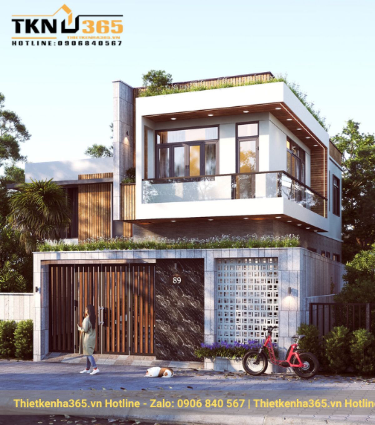 Thiết kế nhà rộng 7m dài 13m