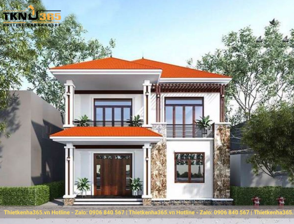 Mẫu nhà 2 tầng đẹp giá 700 triệu