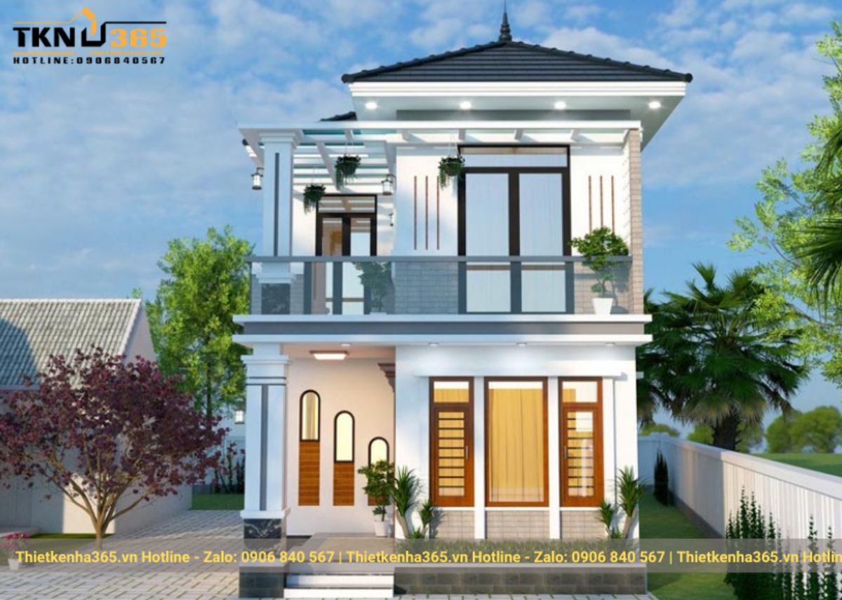 Mẫu nhà 2 tầng đẹp giá 700 triệu
