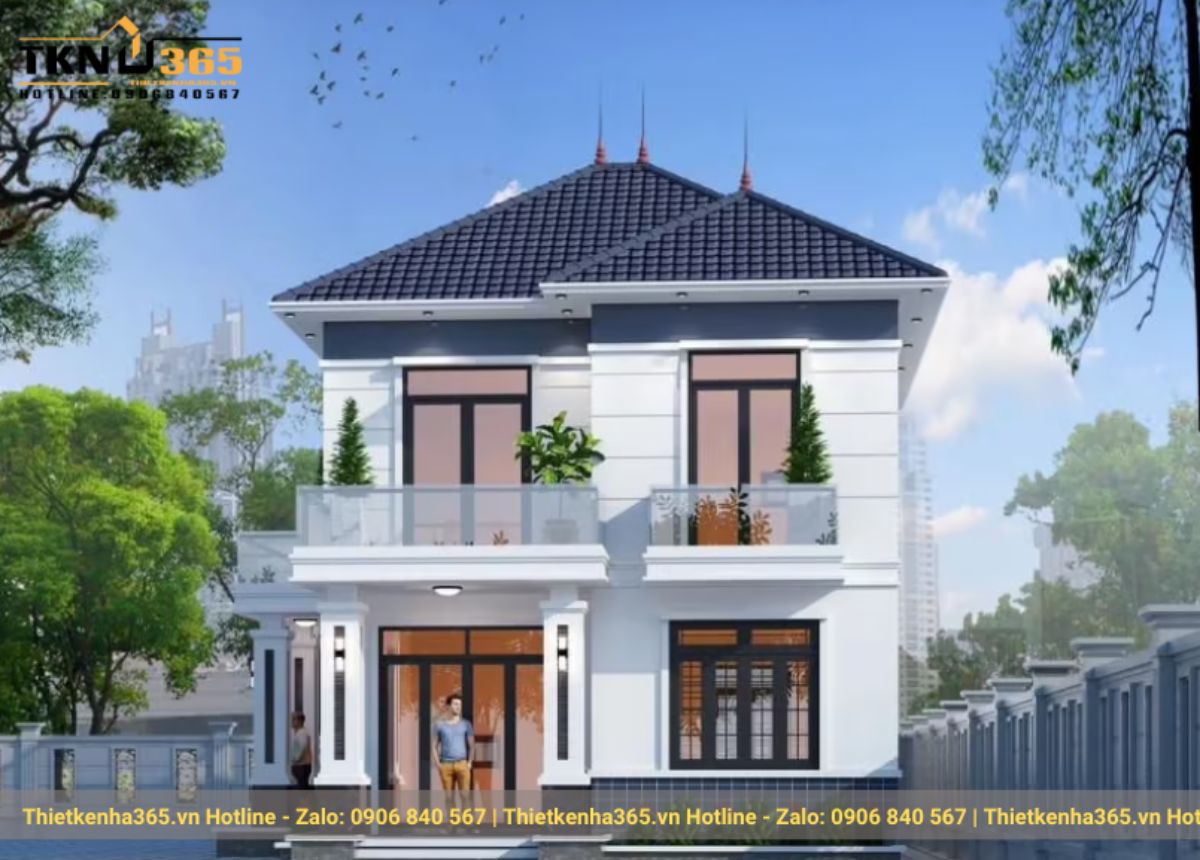 Mẫu nhà 2 tầng đẹp giá 700 triệu