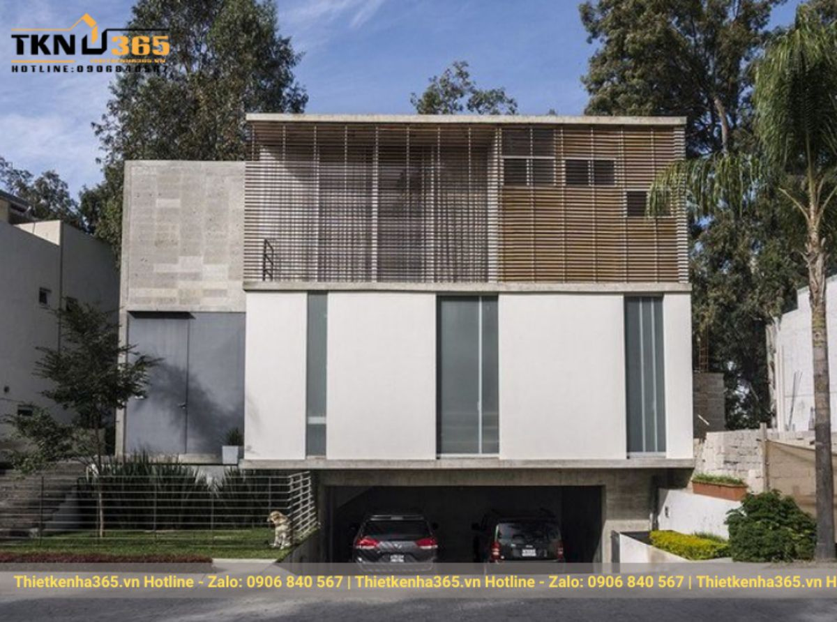 Mẫu nhà có tầng bán hầm