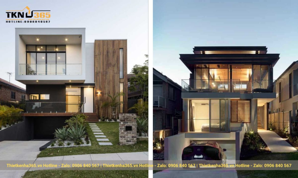 Mẫu nhà có tầng bán hầm