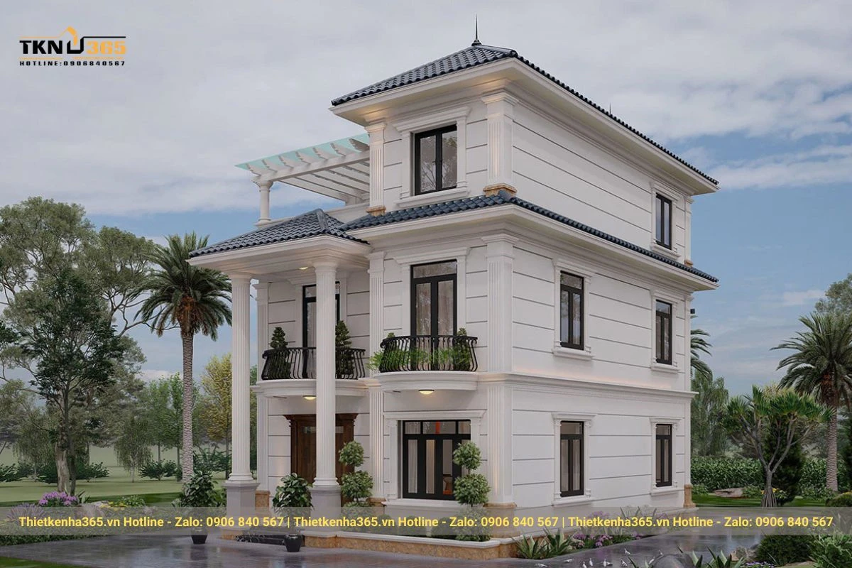 biet thu que 3 tang cho anh dung nam dinh 3