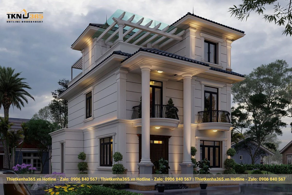 biet thu que 3 tang cho anh dung nam dinh 4