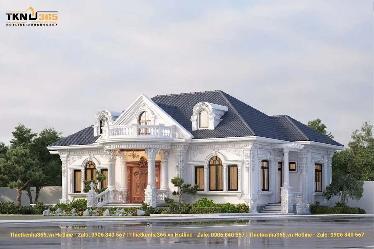 Biệt thự 1 tầng Châu Âu