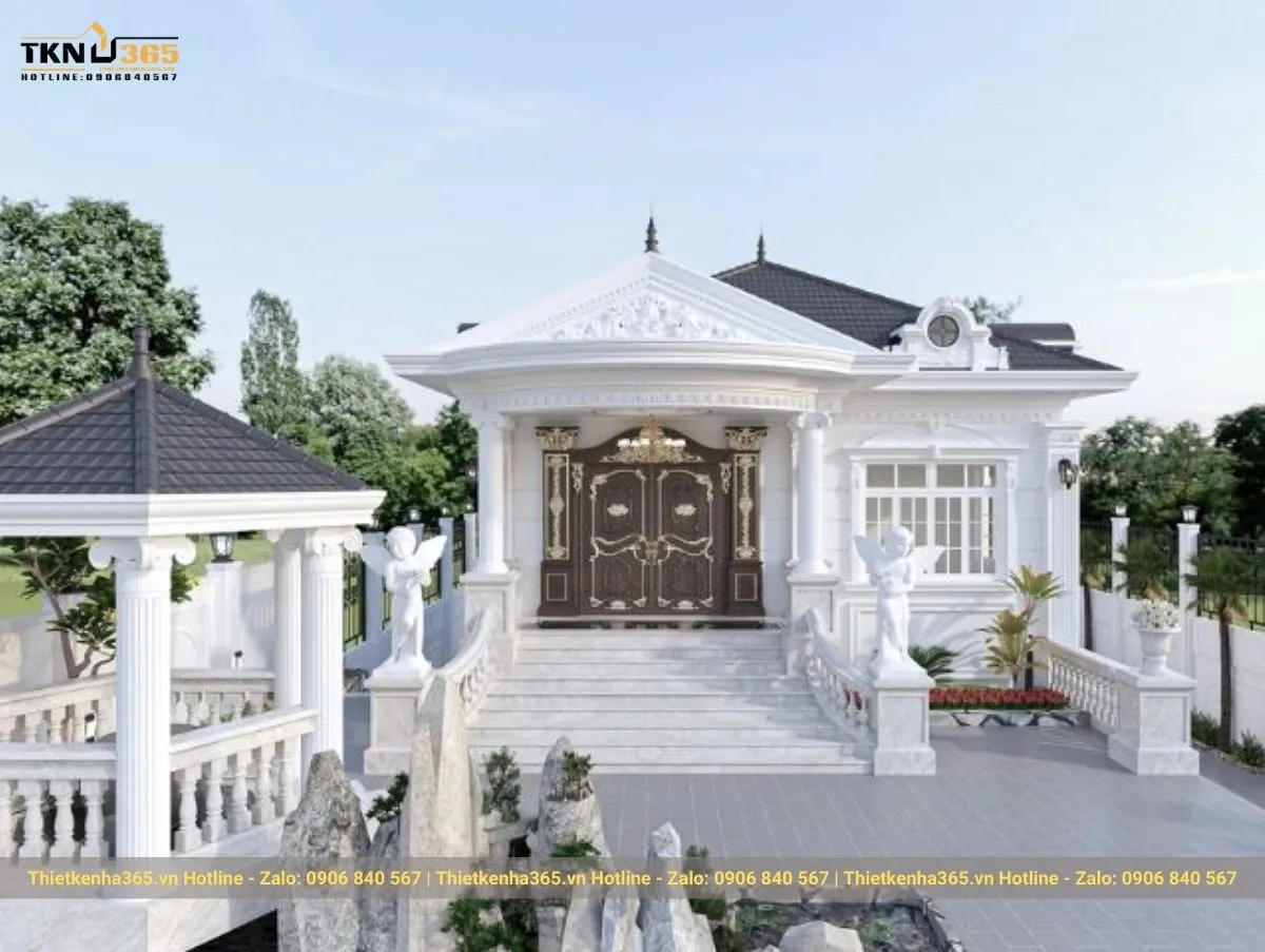 Biệt thự vườn một tầng tân cổ điển