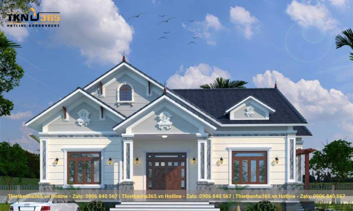 Kinh nghiệm thiết kế nhà mái Thái 1 tầng
