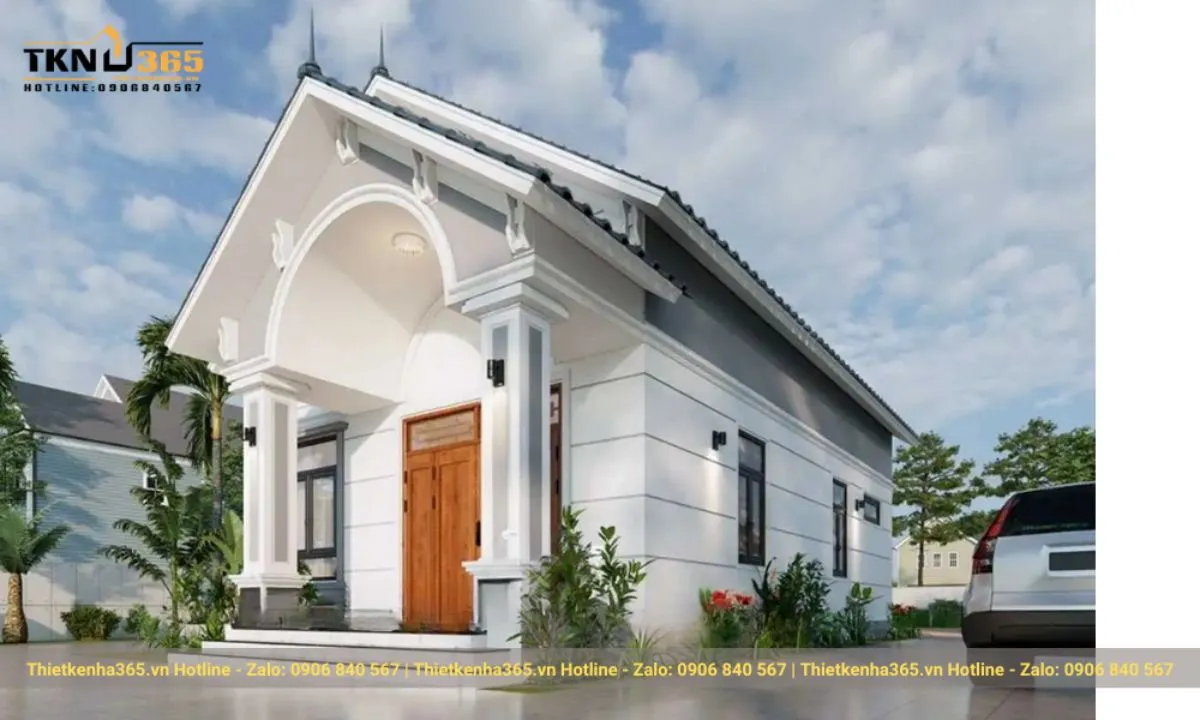 Mẫu nhà 1 tầng mái thái
