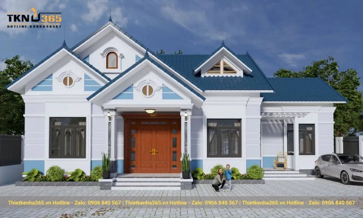 Nhà mái Thái 1 tầng đẹp