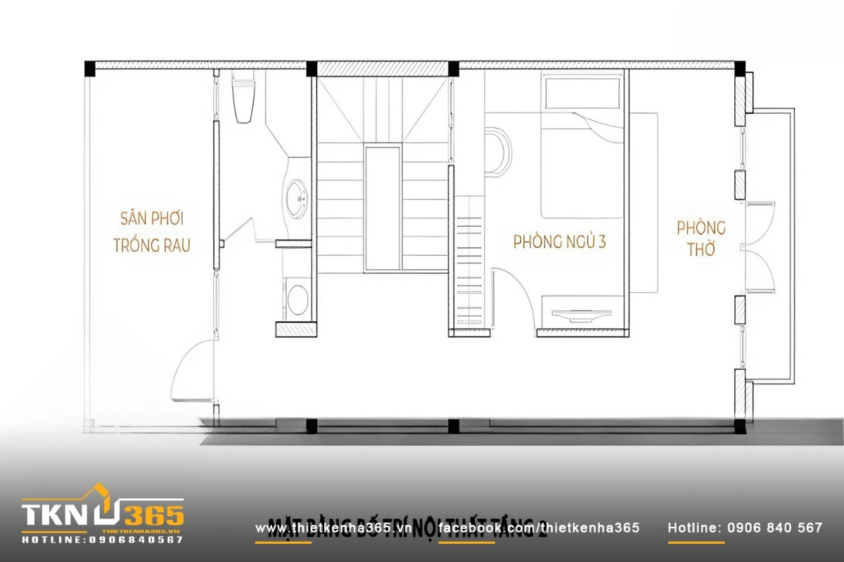 thiet ke nha pho 3 tang tan co dien 5x17m cho chi chi o quan 2 4