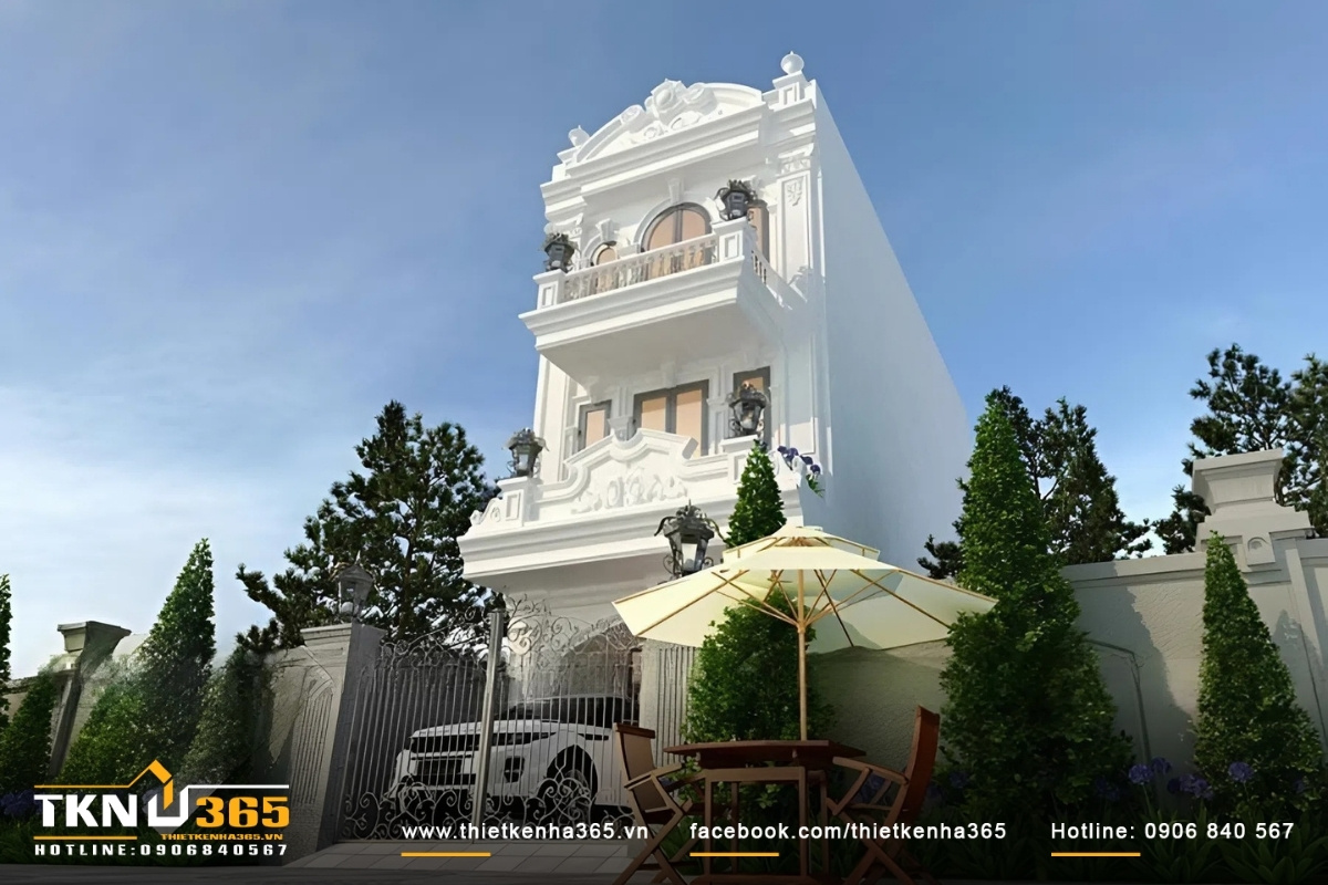 thiet ke nha pho 3 tang tan co dien 5x17m cho chi chi o quan 2