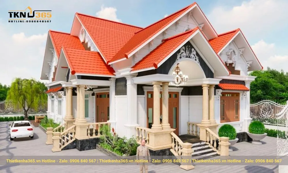 Biệt thự kiểu pháp 1 tầng