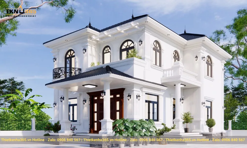 Biệt thự 2 tầng mái nhật