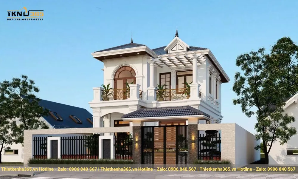 Biệt thự 2 tầng mái nhật