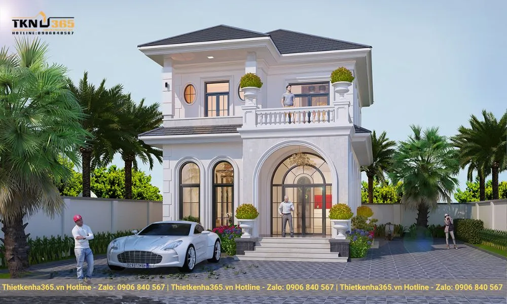 Biệt thự 2 tầng mái nhật