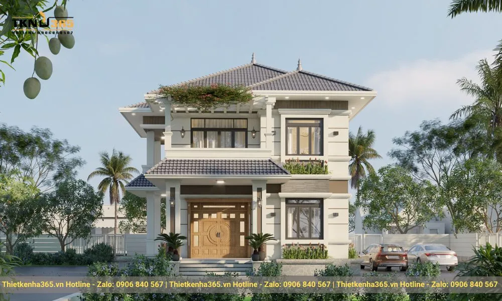 Đơn vị thiết kế nhà 2 tầng mái nhật