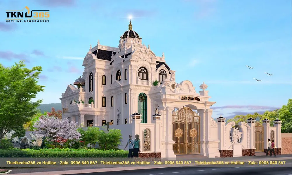 Biệt thự lâu đài kiểu Pháp tráng lệ