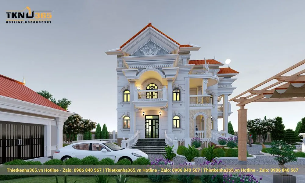 Biệt thự lâu đài sân vườn đầy ấn tượng