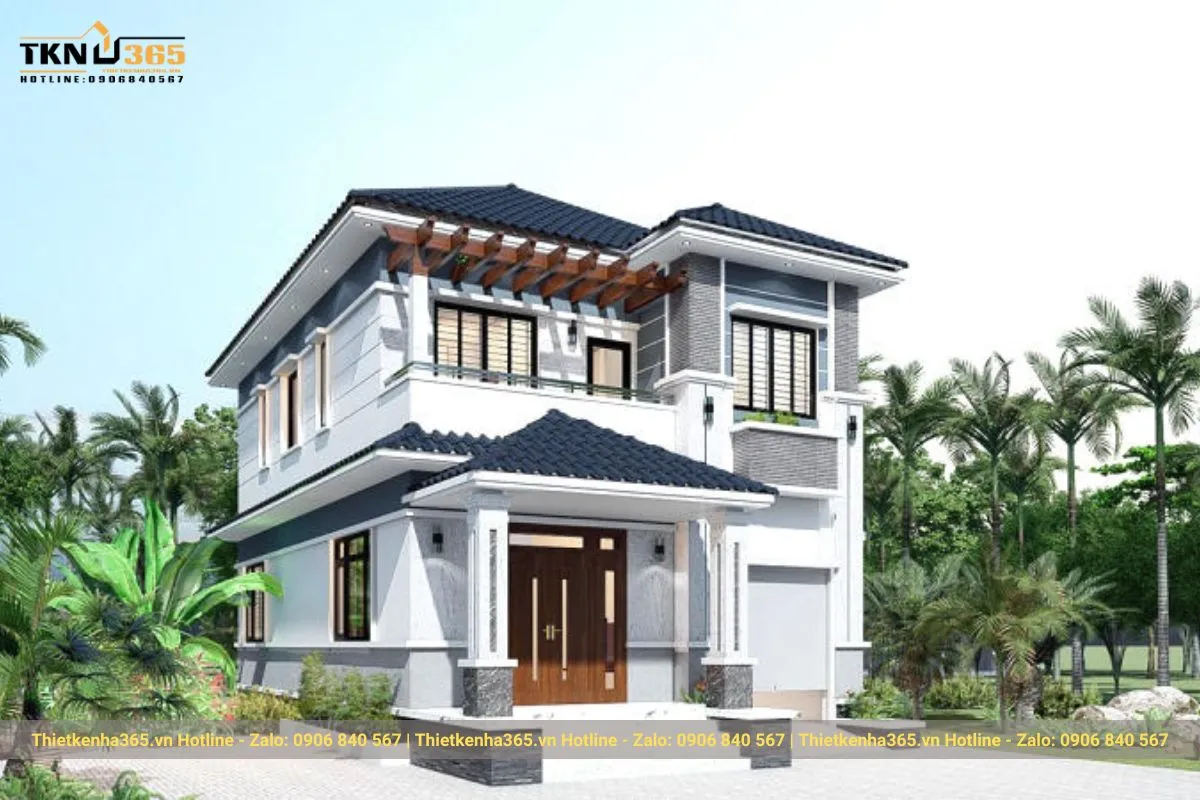 Biệt thự mái Nhật nhà vườn