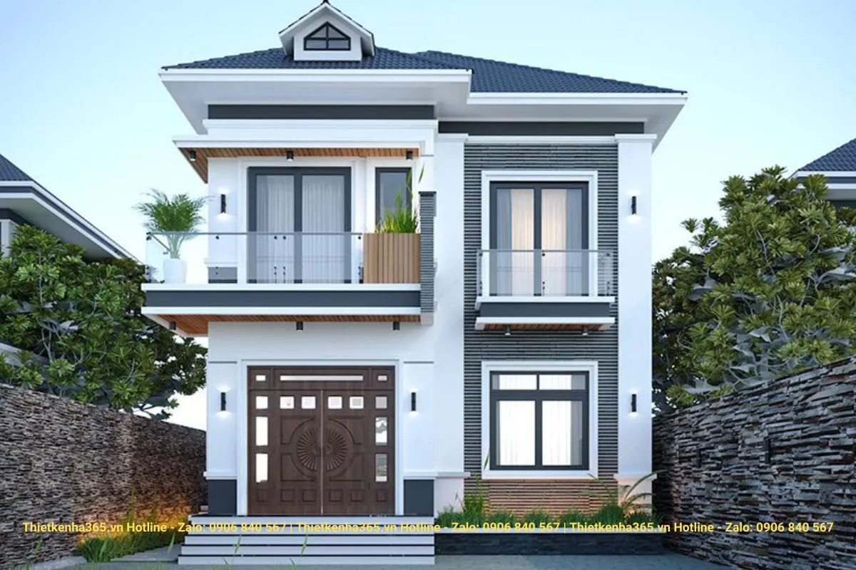 Biệt thự mini mái Nhật