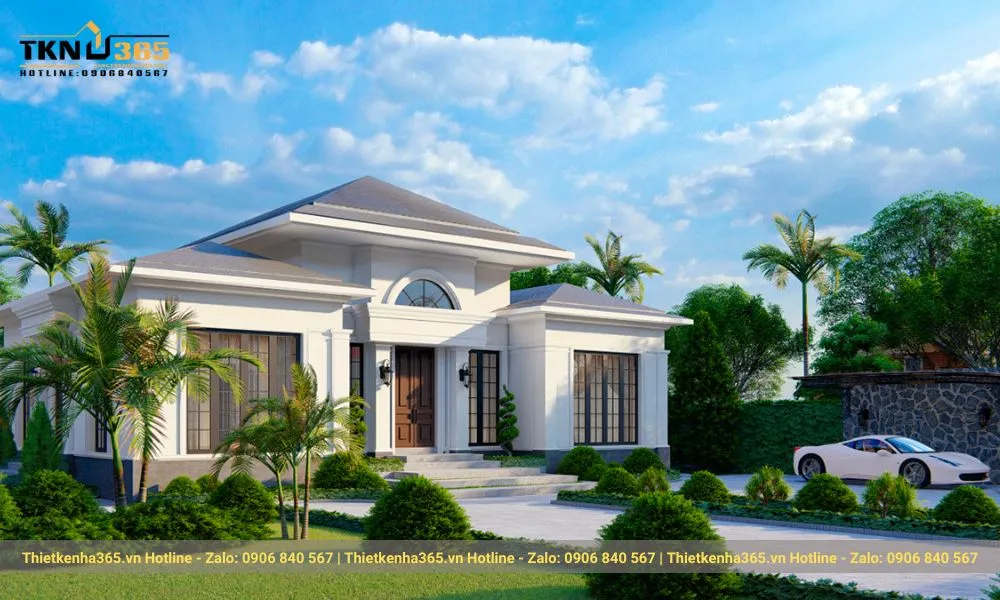 Mẫu biệt thự vườn cấp 4 hiện đại mang đến không gian sống tiện nghi, đẳng cấp và gần gũi thiên nhiên.