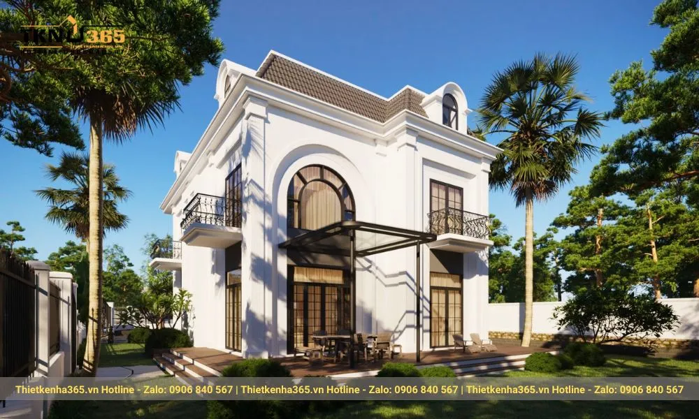 Mẫu biệt thự tân cổ điển 2 tầng đẹp