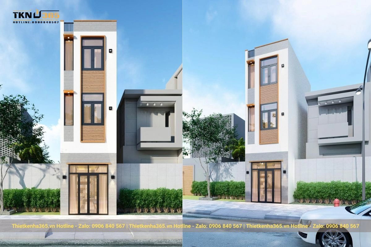 Mẫu nhà phố 3 tầng 