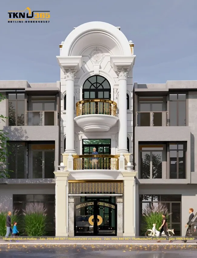 Thiết kế nhà 3 tầng 60m2