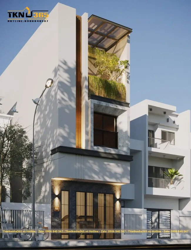 Thiết kế nhà ống 60m2 3 tầng