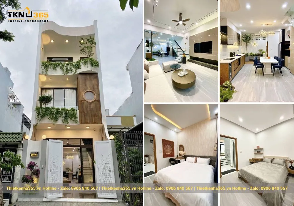 Thiết kế nhà 3 tầng 60m2