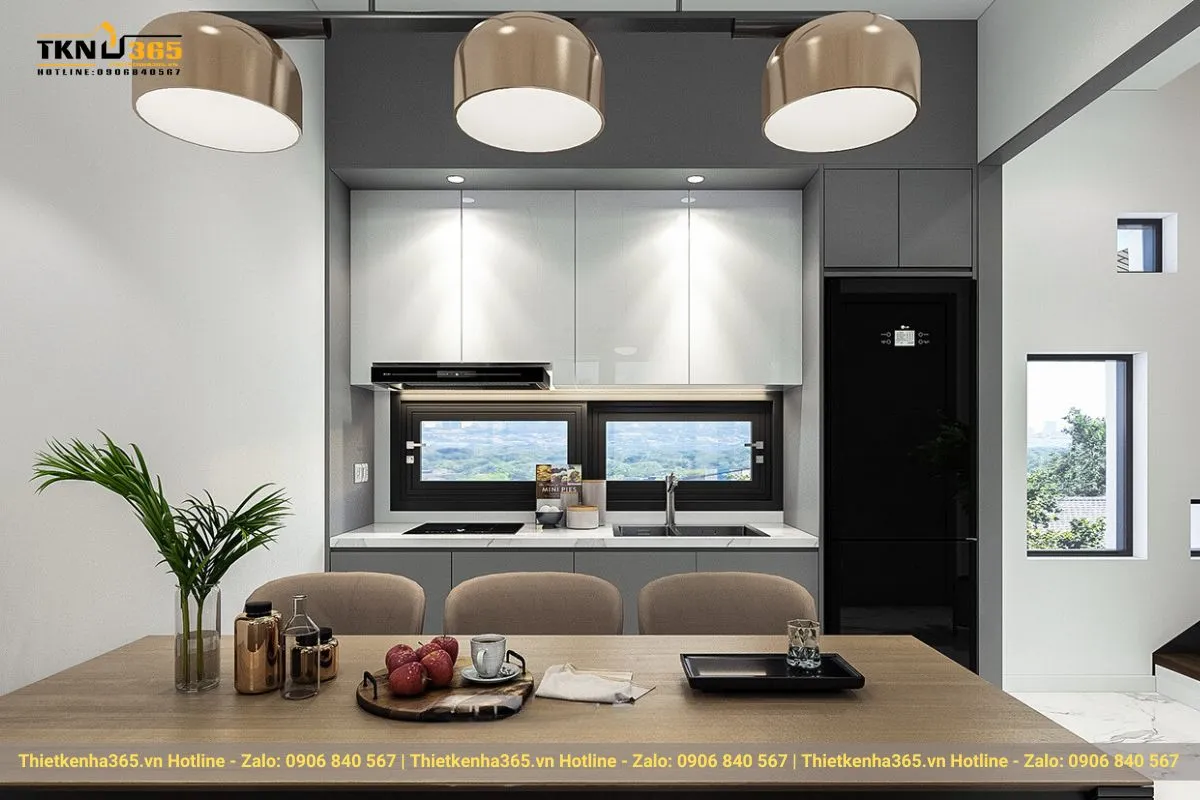 Tư vấn bố trí nội thất nhà 75m2 2 tầng