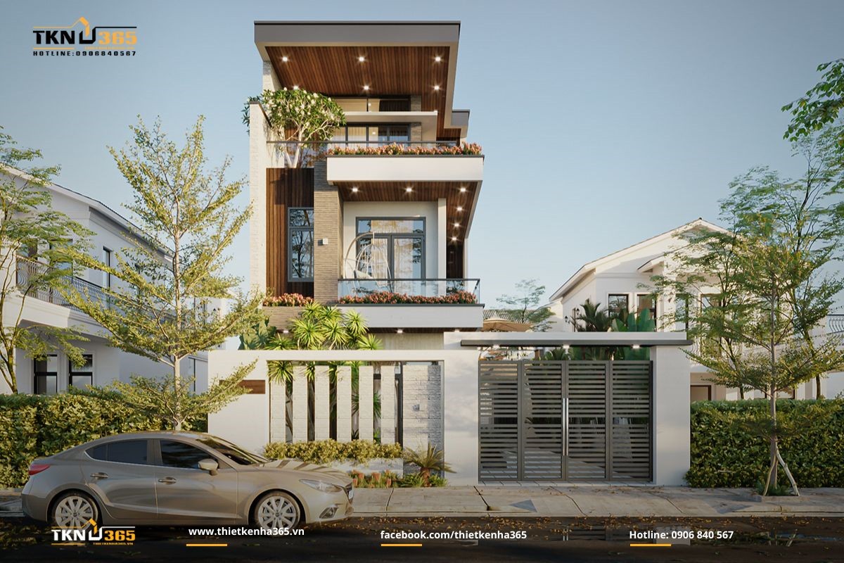 Biệt thự 1 trệt 2 lầu nghỉ dưỡng