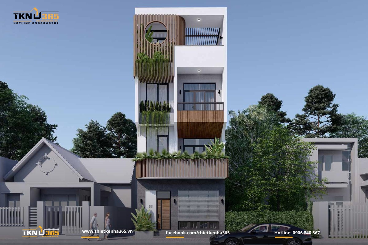 Các mẫu mặt tiền nhà 1 trệt 3 lầu đẹp, chi phí hợp lý