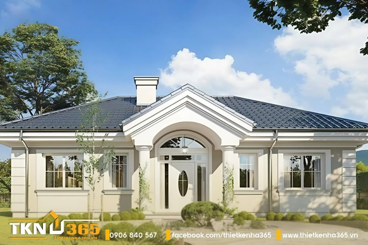 Các đường cong vòm cửa cũng là điểm nhấn của mẫu thiết kế này