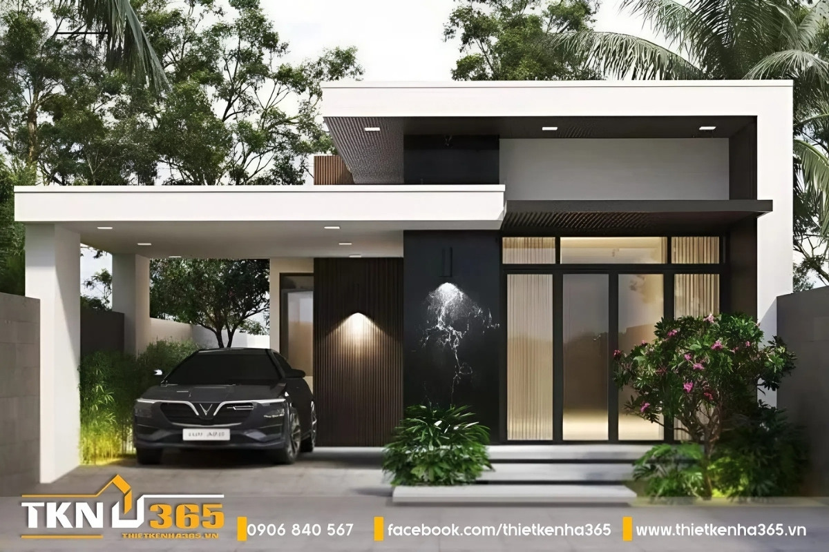 mẫu nhà 1 tầng 5 phòng ngủ