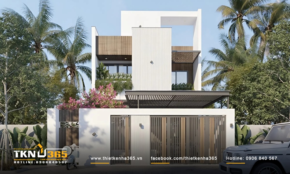 Sự phối hợp những hình khối vuông vức tạo nên sự độc đáo trong thiết kế