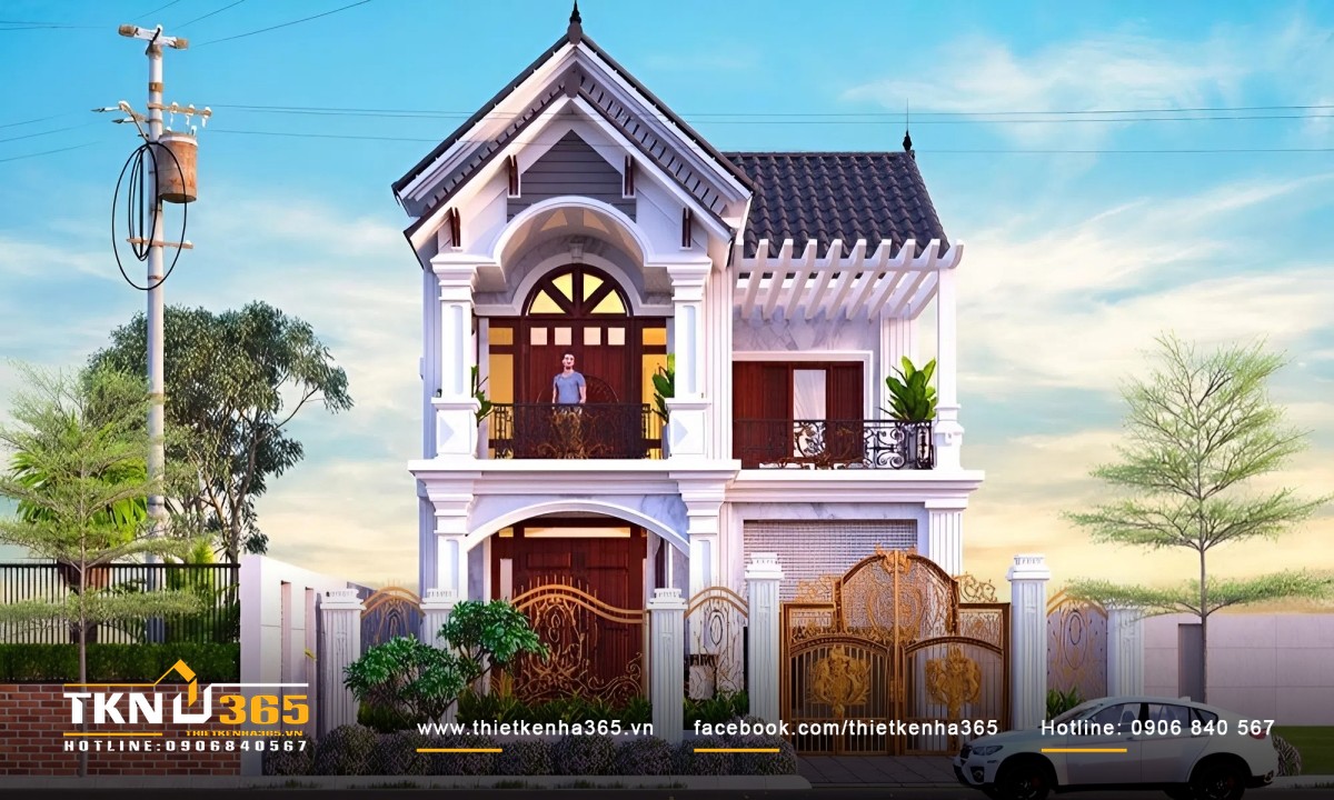 Thiết kế nhà 2 tầng hình chữ L cũng được nhiều người lựa chọn