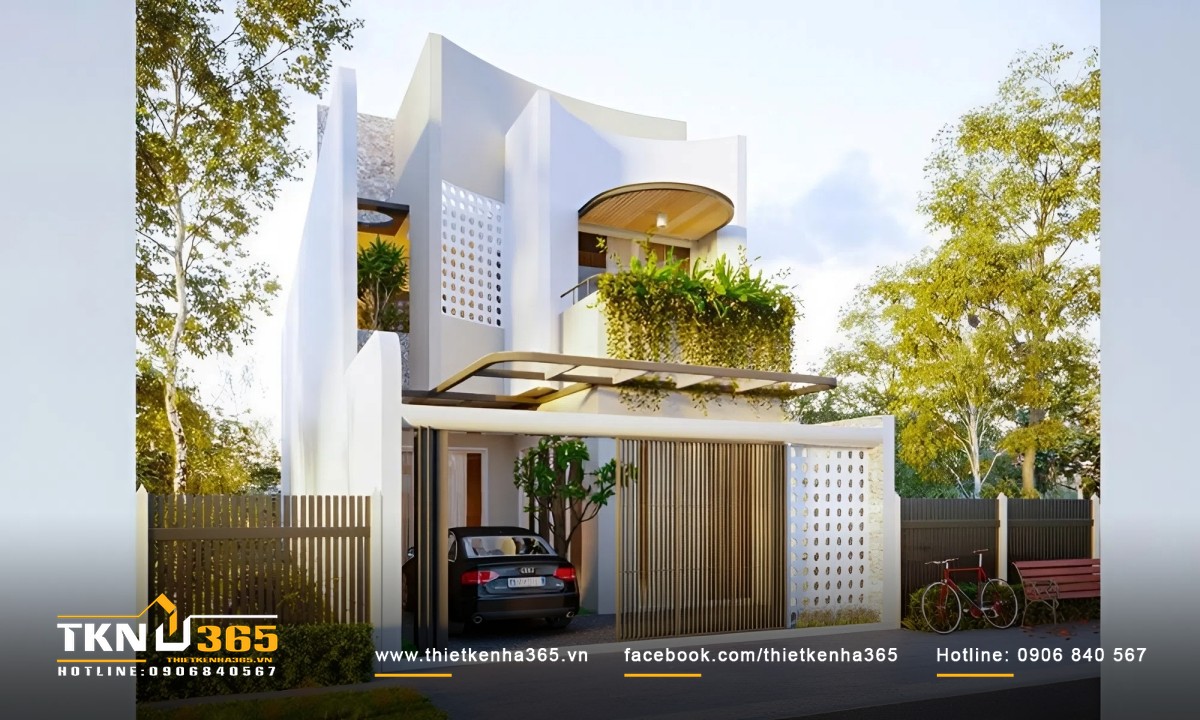 Tông màu trắng kết hợp màu xám luôn đem đến sự hiện đại, trẻ trung